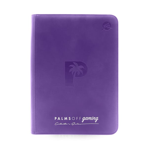 Palms Off Gaming - PURPLE - Collector's Series 9 Pocket Zip Trading Card Binder