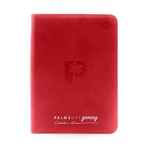 Palms Off Gaming RED - Collector's Series 9 Pocket Zip Trading Card Binder